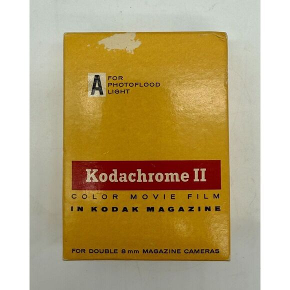 Kodachrome II Color Movie Film Double 8mm Photoflood Light In Magazine See Notes - Picture 1 of 5